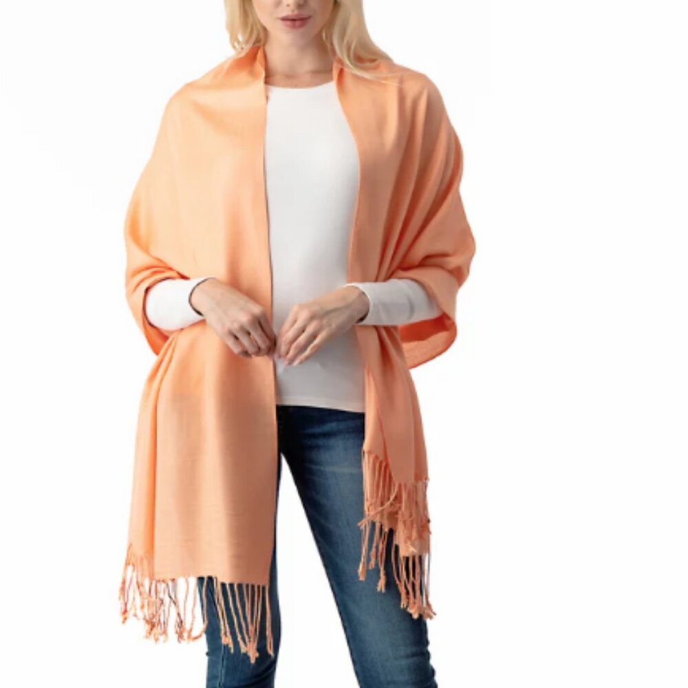 Pashmina Shawl in Peach